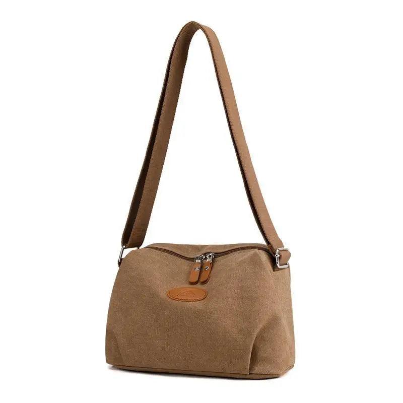 Lavish Style Canvas Crossbody Bag For Women And Girld Travel Bag Lightweighted Casual Shoulder Bag For Females