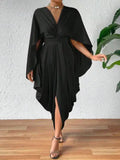 Pleated Wave Dress for Women