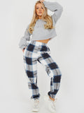 Checked Joggers Womens - Check Print Joggers