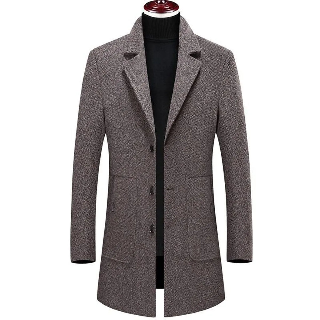 Plaid Button Coat