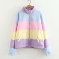 Pastel Puffer Jacket Hoodie