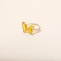 Crystal Butterfly Rings