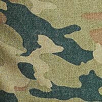 Free People Women's Green Camouflage Jeans