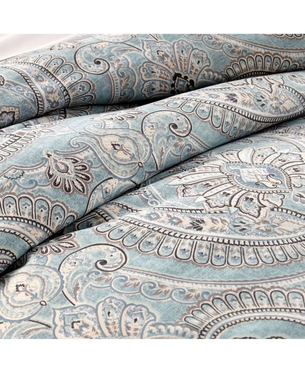Southshore Fine Linens Melody 3-Piece Aqua Paisley Comforter Set Full