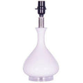 Hampton Bay White and Acrylic Tear Drop Accent Lamp Base