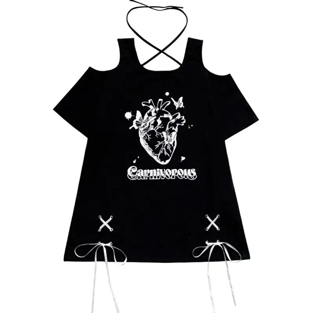 Off Shoulder Bow T-Shirt