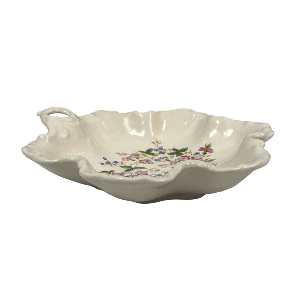 Vintage 1986 Handmade Ceramic Flower Shaped Wildflower Candy Dish Bowl For Sandy