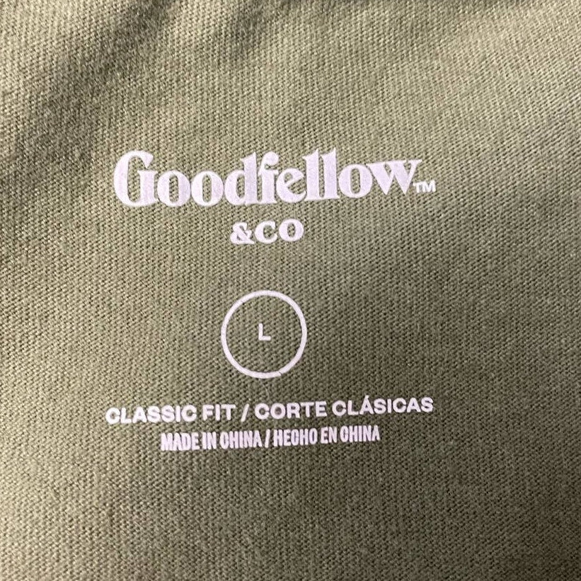 Goodfellow & Co Mens Large Motorcycle Classic Fit Short Sleeve Cotton Blend Tee