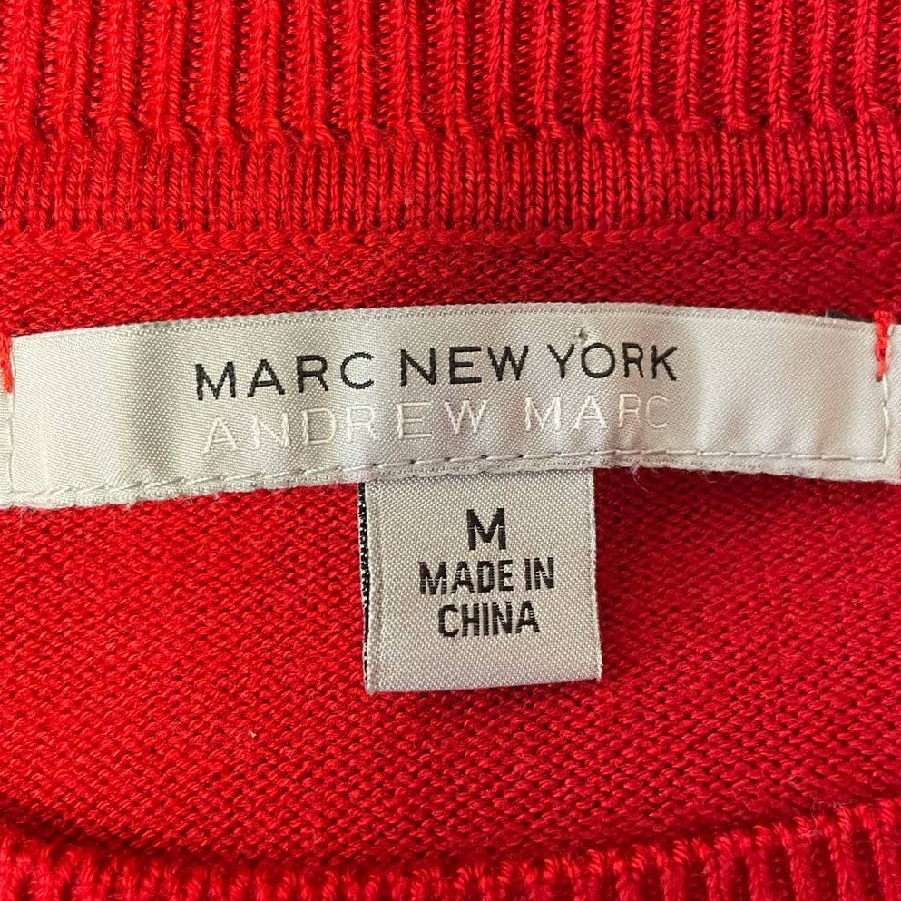 Marc New York Medium Long Sleeve Knee Length Acrylic Crew Neck Sweater Dress