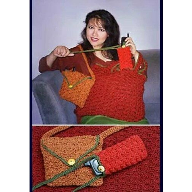 New Fiber Trends 106LC Lily Chin Trio of Crocheted Bags Crochet Pattern