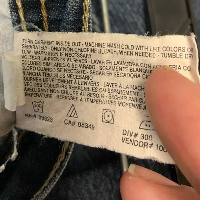Gloria Vanderbilt Womens 20W Amanda Flat Front Stretch Cotton Denim Blue Jeans