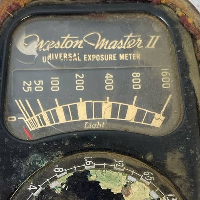 Vintage Weston Master II Universal Light Exposure Meter Model 735 Leather Case