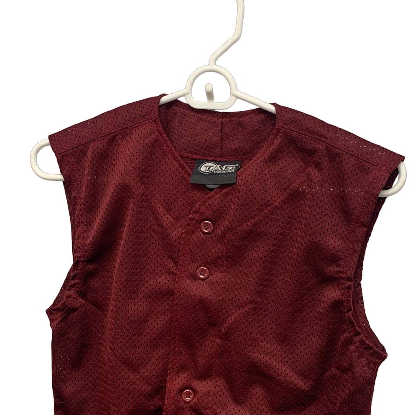 New Tag Team Youth Large Button Down Sports Mesh Jersey Uniform Tank Top