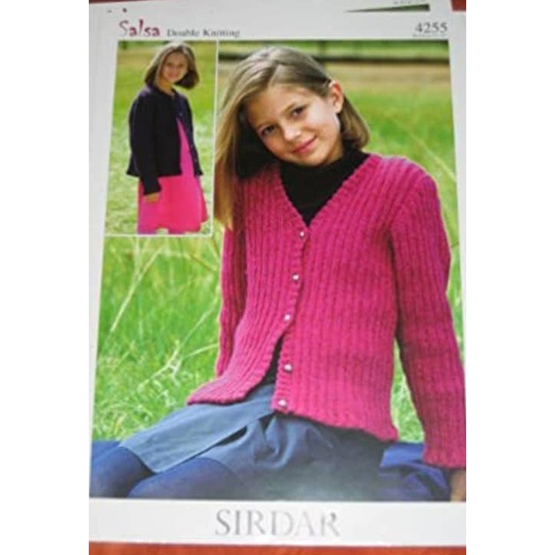 New Sirdar 4255 Salsa Child Cardigan Sweater Double Knitting Pattern