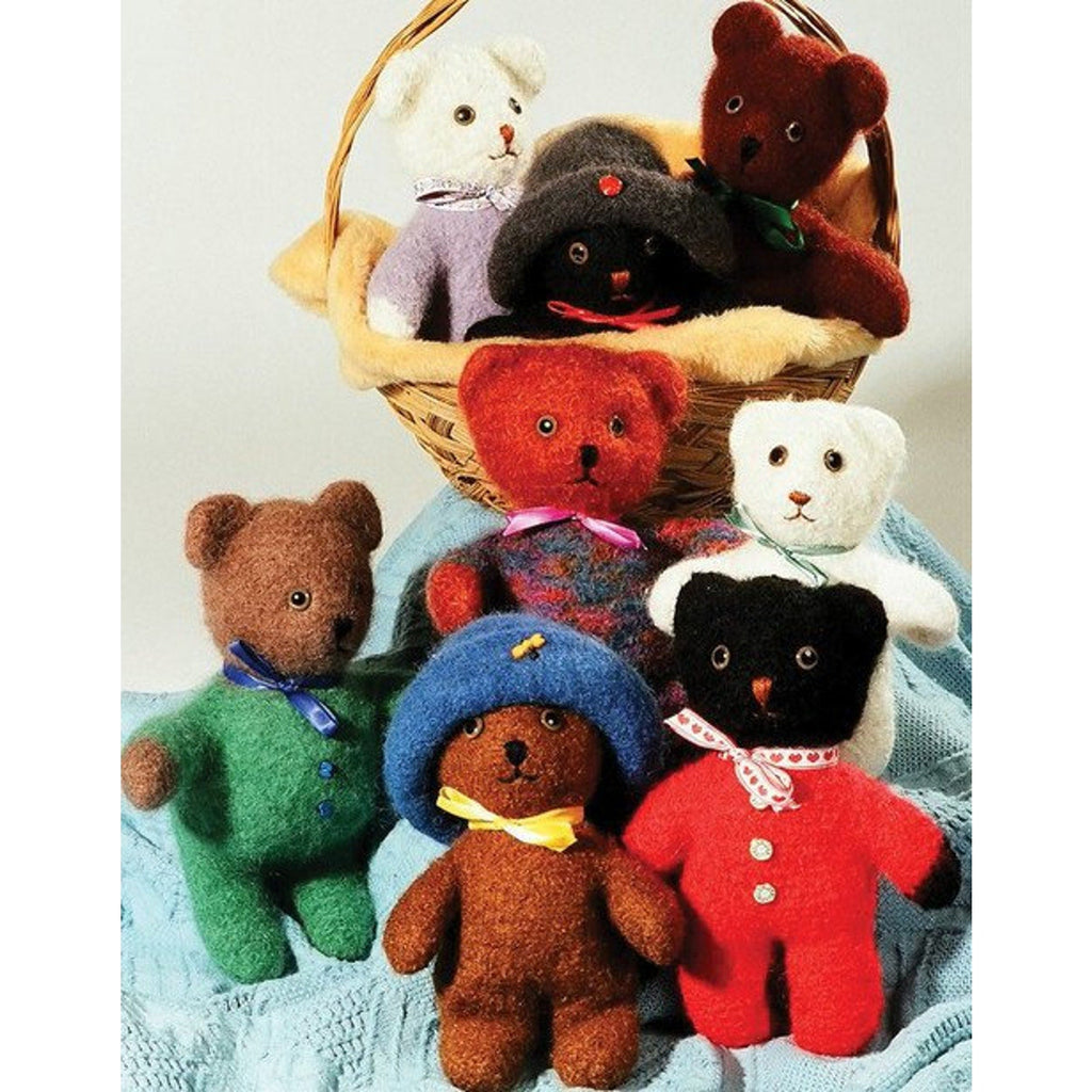 New Fiber Trends FT201E Bev Galeskas Felted Baby Bears Knitting Pattern