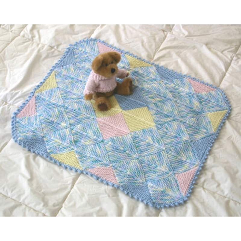 New Chris de Longpre Modular Baby Blanket Knitting at KNoon Pattern