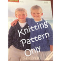 New Sirdar 4351 Kool Kidz Chunky Crew V Neck Child DK Knitting Sweater Pattern