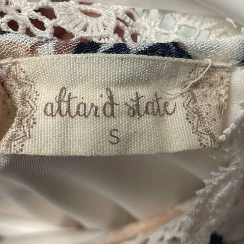 Altar'd State Juniors Small Sleeveless Lace Floral Long Flowy A-Line Dress