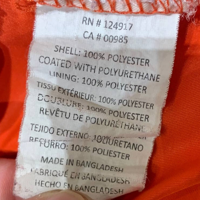 Teal Cove Mens XL  Board Beach Surf Swimwear Drawstring Orange Swimming Trunks