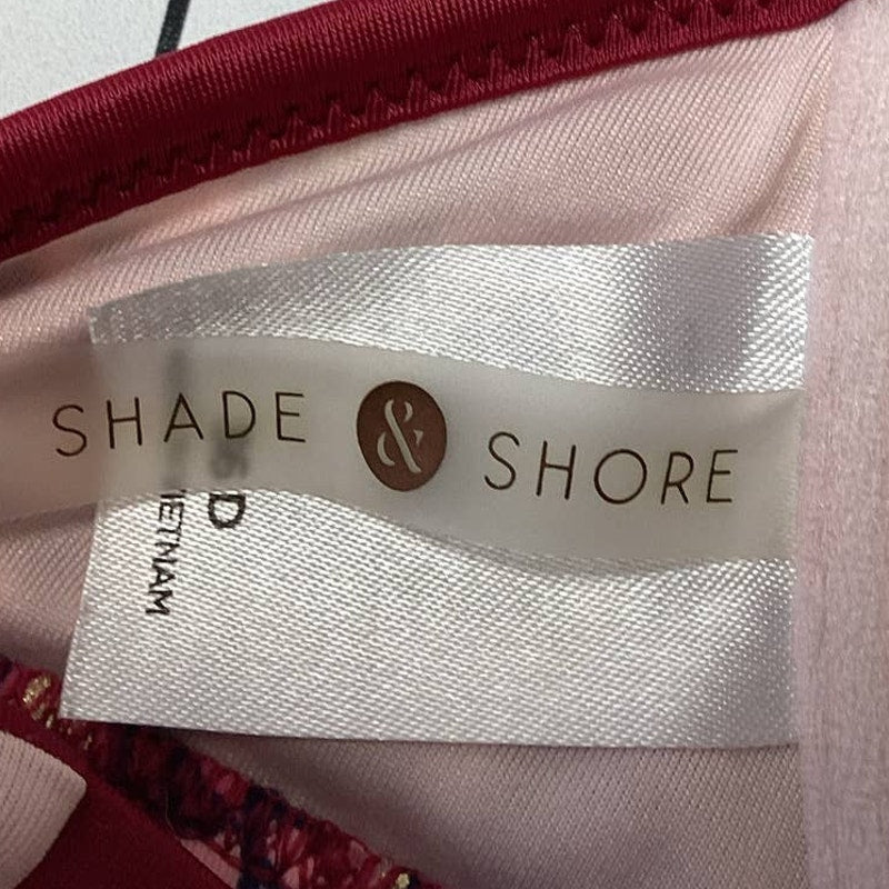 Shade & Shore 36D Underwire Criss Cross Strap Nylon Blend Bikini Swim Top ONLY