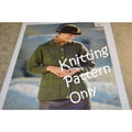 New Sirdar 5637 Country Style Collar Cardigan w Pockets Sweater Knitting Pattern