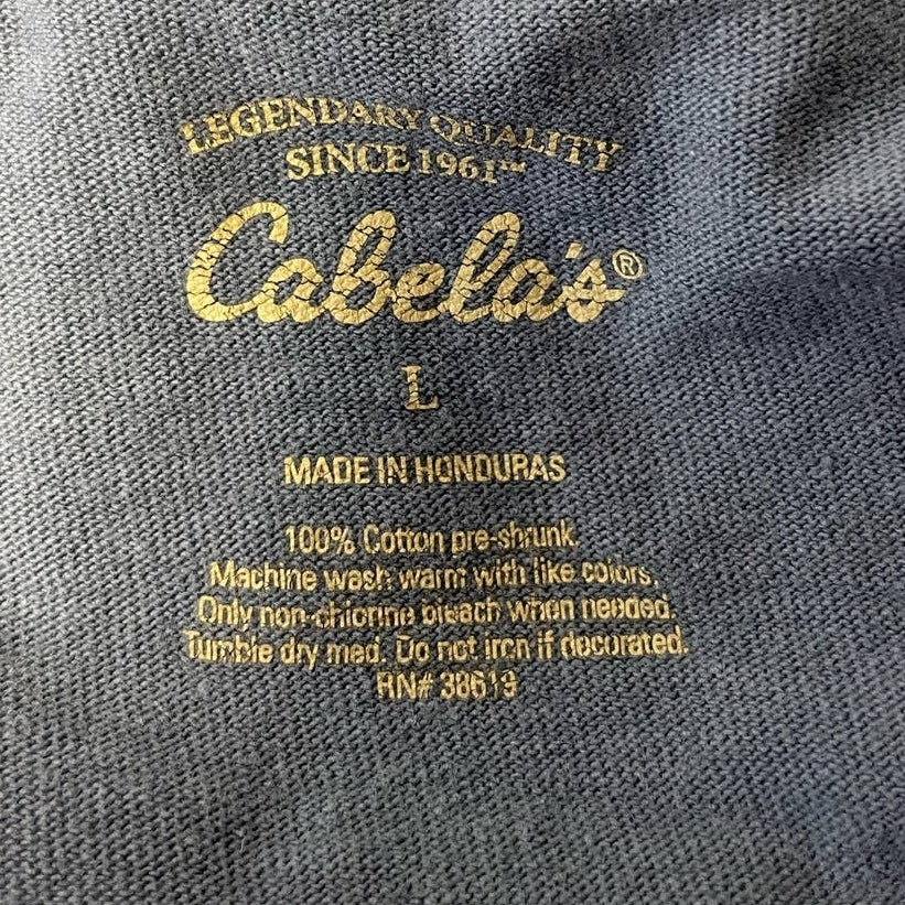 Cabela's Mens Large United States Air Force 100% Cotton Long Sleeve Tee Shirt