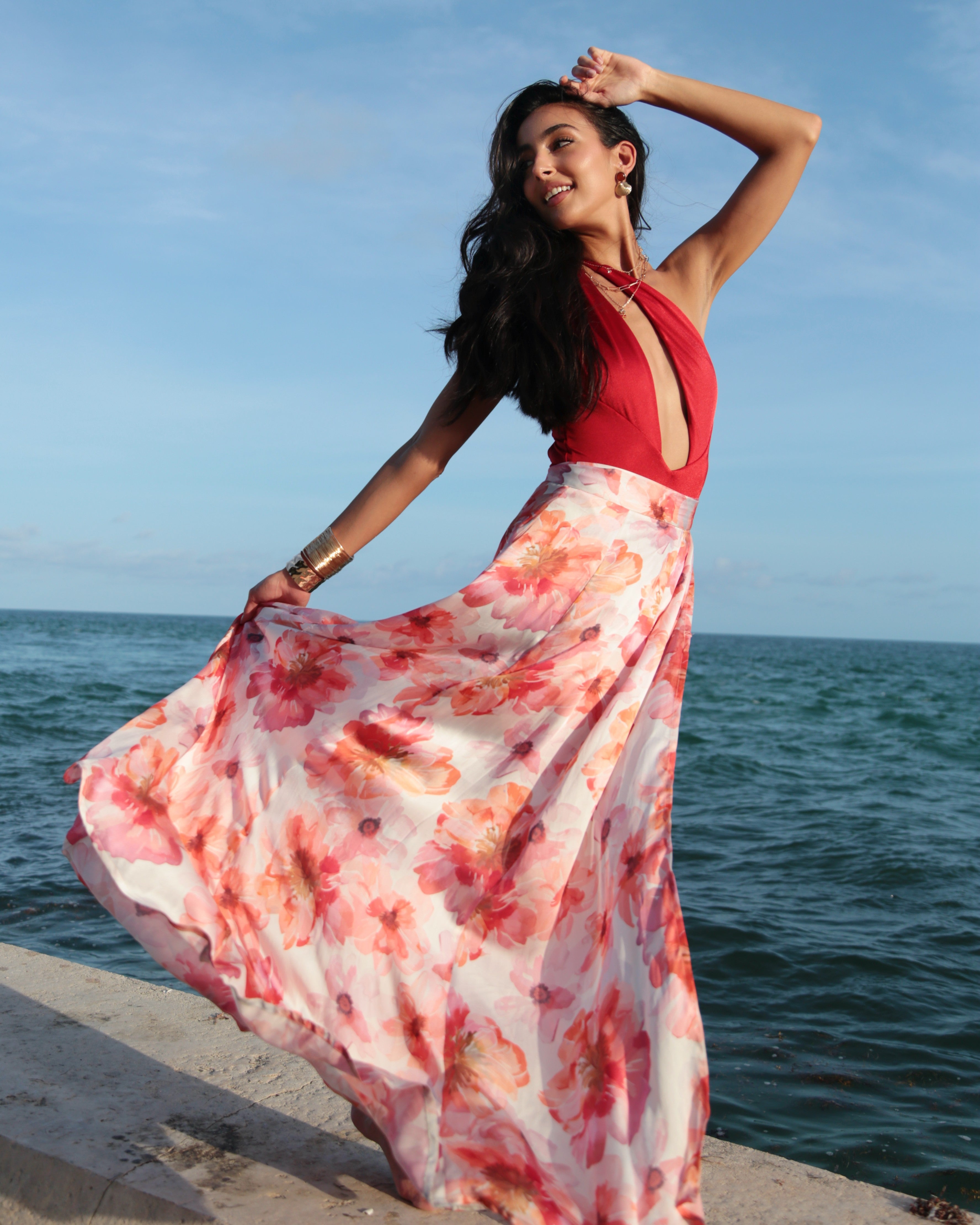 Show Skirt - Sunset Bloom