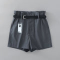 Women's High Waist Wide Leg Pants with Elastic Belt