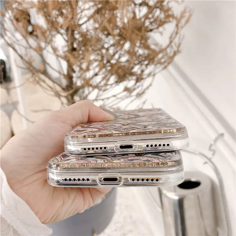 Liquid Sand Phone Case for Apple Devices
