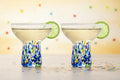 Set of 2-14oz Luxury Hand Blown Large Stemless Margarita Glasses