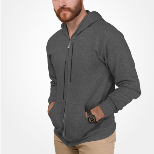 Men's Stripes Zip Up Hoodie
